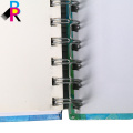 Hot sale popular silver wires spiral binding hardcover book printing wholesale